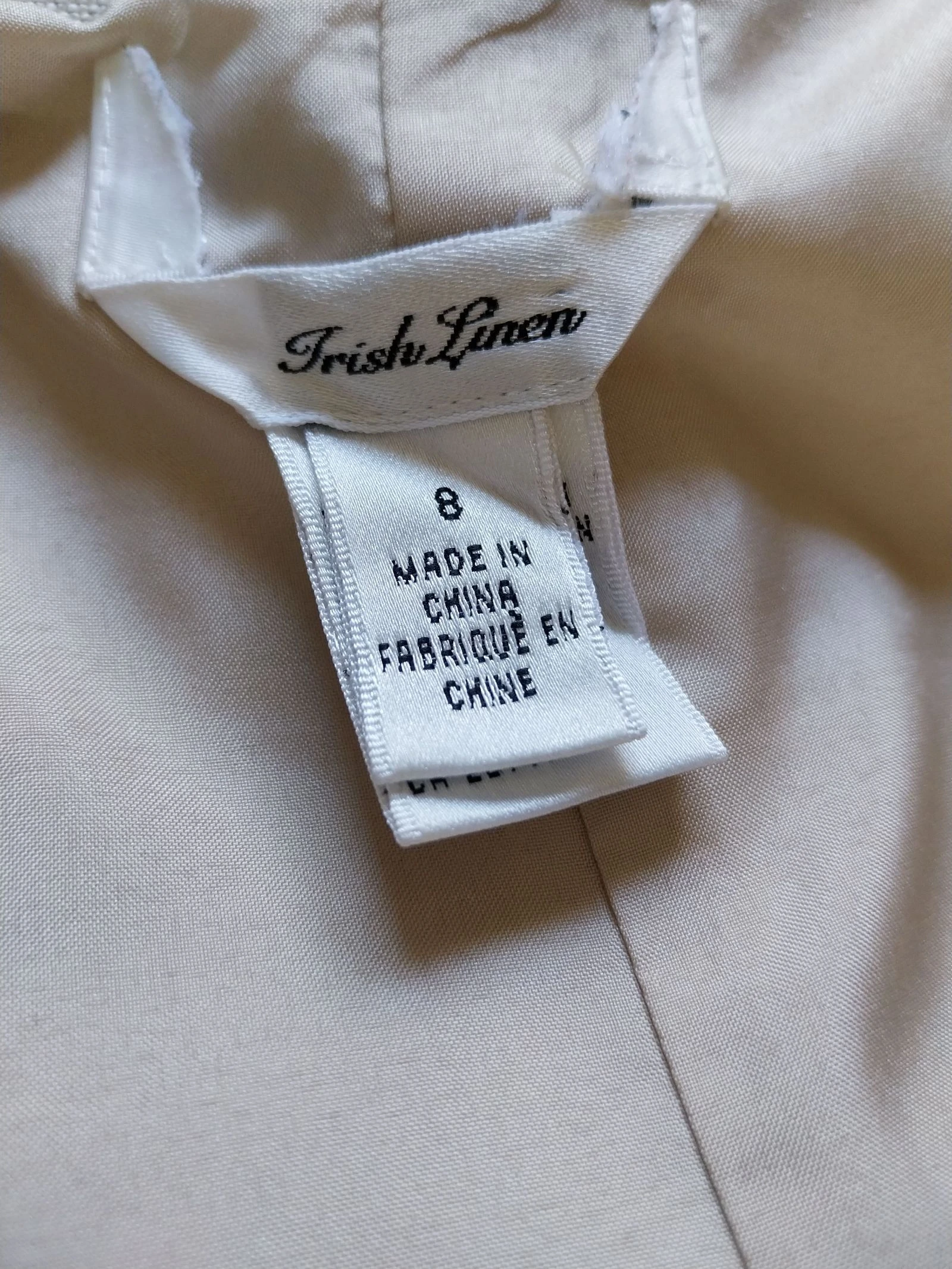 Falda larga estilo envolvente vintage de los años 80 en lino irlandés Talla 38 – photo 6